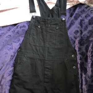 Free People Black Overalls Short